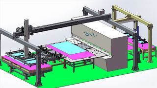 دستگاه برش اتوماتیک، دستگاه برش CNC، قیچی گیوتین FMS، دستگاه برش تغذیه جلو CNC